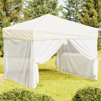  Folding Party Tent with Sidewalls Cream 3x3 m