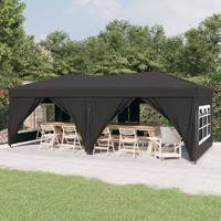  Folding Party Tent with Sidewalls Anthracite 3x6 m