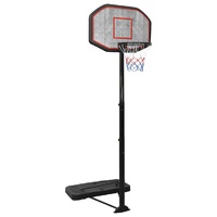 Basketball Stand Black 258-363 cm Polyethene