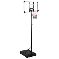  Basketball Stand Transparent 235-305 cm Polycarbonate