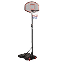  Basketball Stand Black 216-250 cm Polyethene