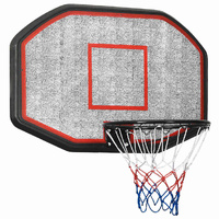  Basketball Backboard Black 109x71x3 cm Polyethene