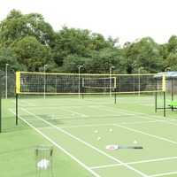  Badminton Net Yellow and Black 600x155 cm PE Fabric