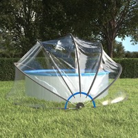  Pool Dome Round 467x234 cm PVC