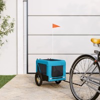  Pet Bike Trailer Blue and Black Oxford Fabric&amp;Iron