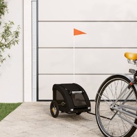 Pet Bike Trailer Black Oxford Fabric and Iron