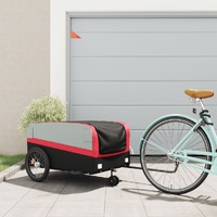  Bike Trailer Black and Red 45 kg Iron