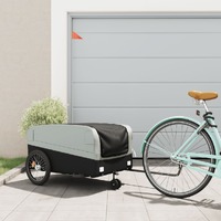  Bike Trailer Black and Grey 45 kg Iron