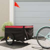  Bike Trailer Black and Red 45 kg Iron