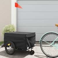  Bike Trailer Black 45 kg Iron