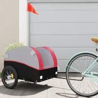  Bike Trailer Black and Red 45 kg Iron