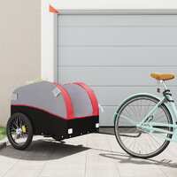  Bike Trailer Black and Red 45 kg Iron