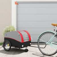  Bike Trailer Black and Red 45 kg Iron