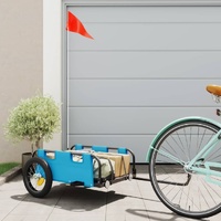  Bike Trailer Blue Oxford Fabric and Iron