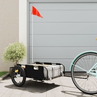  Bike Trailer Black Oxford Fabric and Iron