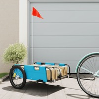  Bike Trailer Blue Oxford Fabric and Iron
