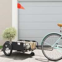  Bike Trailer Black Oxford Fabric and Iron