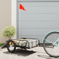  Bike Trailer Black 126x63x34 cm Iron