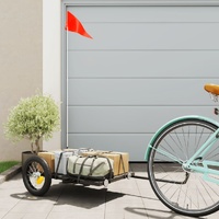  Bike Trailer Black 122x53x28 cm Iron