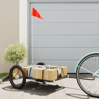 Bike Trailer Black 135x68x37 cm Iron