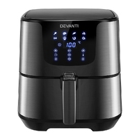 Devanti Air Fryer 7L LCD Fryers Black