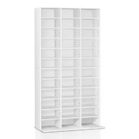 Artiss Bookshelf CD Storage Rack - BERT White