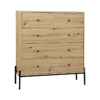 Artiss 5 Chest of Drawers - ARNO Pine