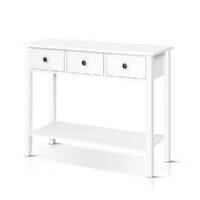 Artiss Console Table 3 Drawers 100CM White Chole