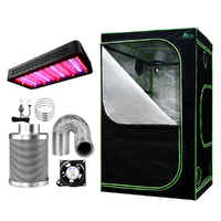 Greenfingers Grow Tent Light Kit 120x120x200CM 1200W LED 6&quot; Vent Fan,Greenfingers Grow Tent Light Kit LED 1200W Full Spectrum 6&quot; Vent 120x120x200CM