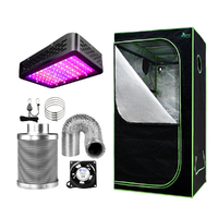 Greenfingers Grow Tent Light Kit 80x80x160CM 1000W LED 4&quot; Vent Fan,Greenfingers Grow Tent Light Kit LED 1000W Full Spectrum 4&quot; Vent 80x80x160CM