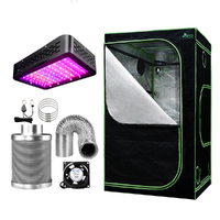 Greenfingers Grow Tent Light Kit 90x90x180CM 1000W LED 6&quot; Vent Fan,Greenfingers Grow Tent Light Kit LED 1000W Full Spectrum 6&quot; Vent 90x90x180CM