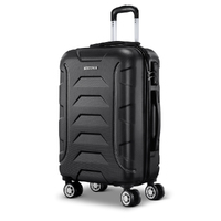 Wanderlite 20&quot; 55cm Luggage Trolley Travel Suitcase Set Hard Case Lightweight Strap