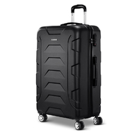 Wanderlite 28&quot; 75cm Luggage Trolley Travel Suitcase Set TSA Hard Case Lightweight Strap