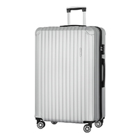 Wanderlite 28&#39;&#39; Luggage Travel Suitcase Set TSA Carry On Hard Case Light Grey