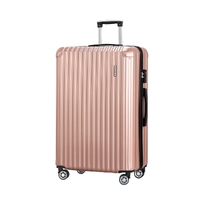 Wanderlite 28&#39;&#39; Luggage Travel Suitcase Set TSA Carry On Hard Case Rose Gold