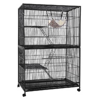 i.Pet Rabbit Cage 142cm Hutch 4 Level Bird Guinea Pig Ferret