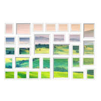 Artiss Photo Frames Art Holder 30PCS 8x10&quot; 5x7&quot; 4x6&quot; 3.5x5&quot; White