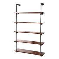 Artiss Floating DIY Pipe Shelf 5 Tiers - ISSA