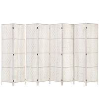 Artiss 8 Panel Room Divider Screen 326x170cm Woven White
