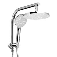 Cefito 9&#39;&#39; Rain Shower Head Set Handheld Round High Pressure Chrome