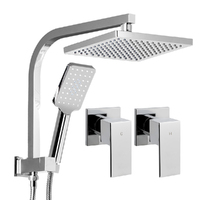 Cefito 8&#39;&#39; Rain Shower Head Set Handheld Round High Pressure wins Tap Chrome