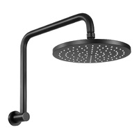 9&#39;&#39; Rain Shower Head Overhead High-pressure Swivel Black