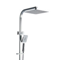 Cefito 10&#39;&#39; Rain Shower Head Set Handheld Square High Pressure Chrome