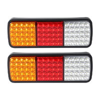 Giantz Pair 75 LED Tail Lights Stop Reverse Indicator 12V Ute Trailer Caravan Truck Boat