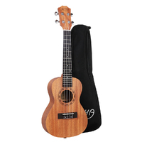 Alpha 23&quot; Concert Ukulele Mahogany Ukuleles Uke Hawaii Guitar w/ Carry Bag