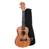 Alpha 26&quot; Ukulele Natural Mahogany Tenor Beginner Gift w/ Carry Bag