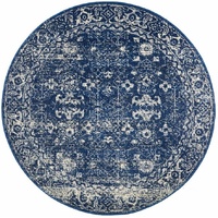Evoke 252 Navy Round by Rug Culture -240X240CM - ROUND