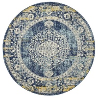 Museum 869 Navy Round by Rug Culture-240X240CM - ROUND