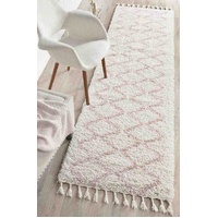 Saffron 11 Pink Runner by Rug Culture - 300X80CM - RUNNER