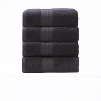 Brentwood 650 GSM Low Twist 4 Piece Carbon Bath Towel by Renee Taylor